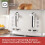 Black + Decker BLACK+DECKER BXTO20080GB 4 Slice Plastic Toaster, Grey 3