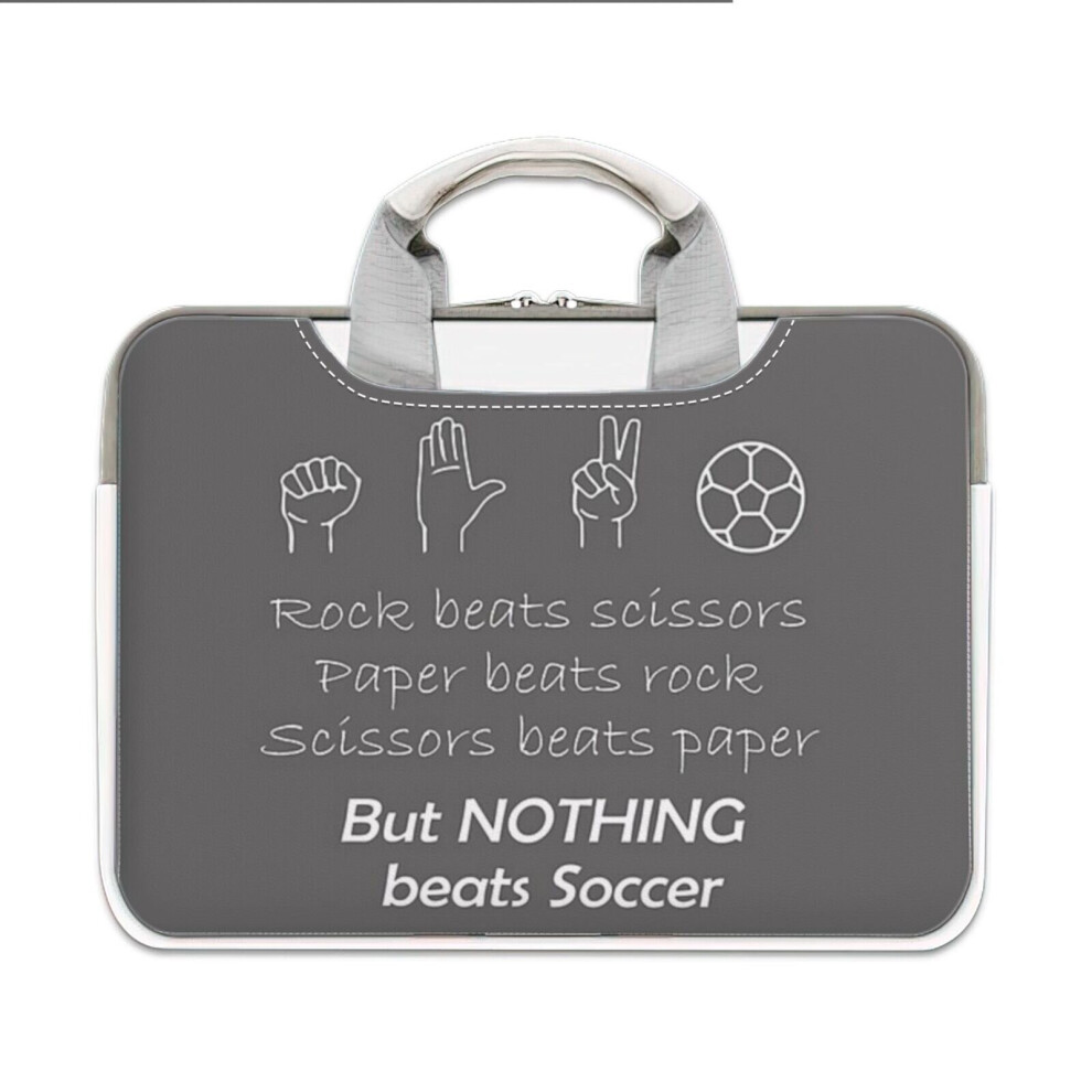(14? Inch) Laptop Sleeve Funny Rock Paper Scissors Nothing Beats Soccer Carrying Case Bag Compatible With Macbook Mac Pro Air Samsung Asus Dell Acer H 4961739561308
