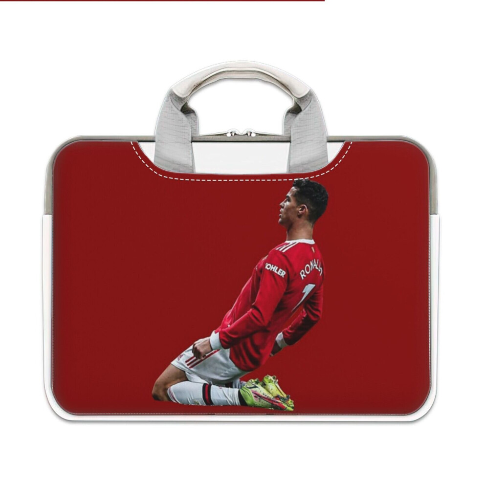 (13-13.3? Inch) Laptop Sleeve Manchester United Ronaldo Carrying Case Bag Compatible With Macbook Mac Pro Air Samsung Asus Dell Acer Hp 4961739577798
