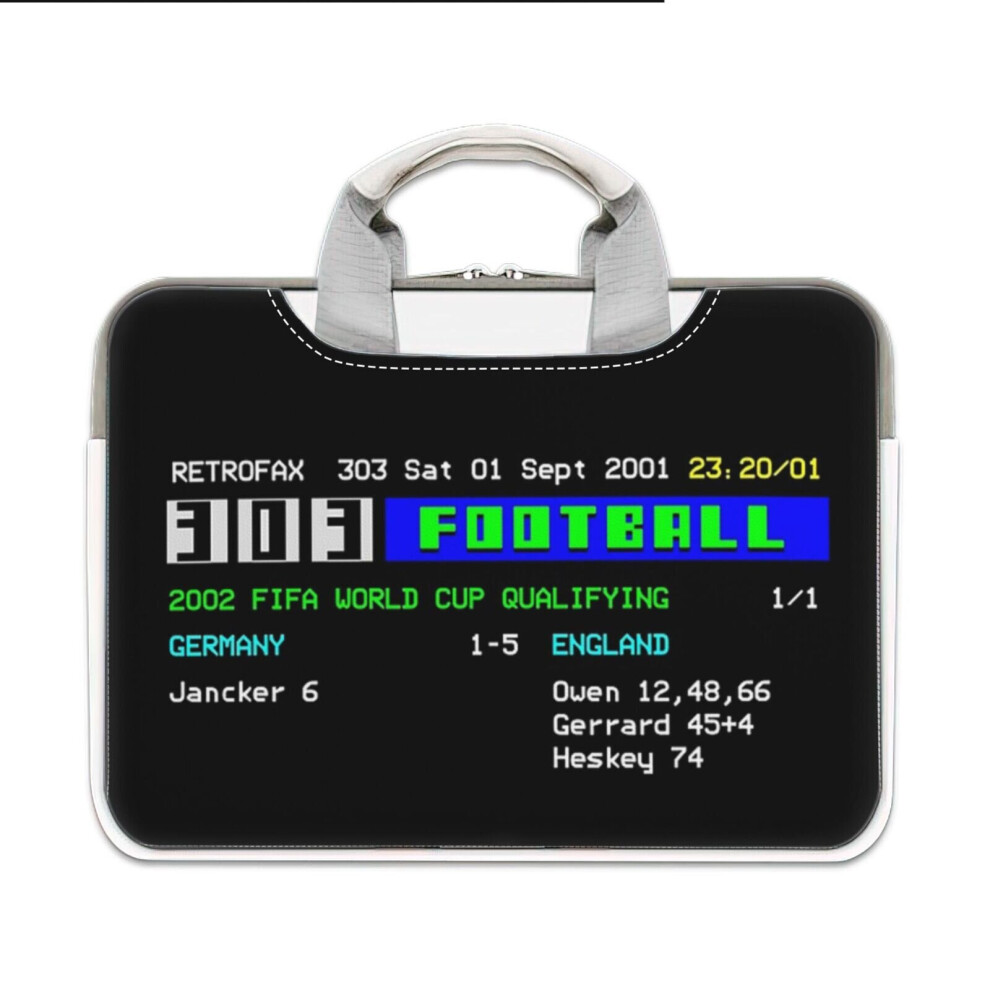 (14? Inch) Laptop Sleeve Germany 1 England 5 2001, 2002 World Cup Qualifier Carrying Case Bag Compatible With Macbook Mac Pro Air Asus Dell Acer Hp 4961739559985