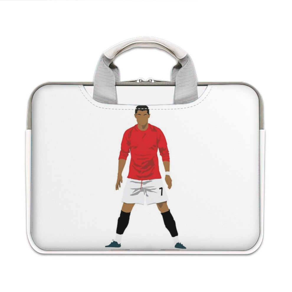 (17? Inch) Laptop Sleeve Cristiano Ronaldo Mufc Carrying Case Bag Compatible With Macbook Mac Pro Air Samsung Asus Dell Acer Hp 4961739565351