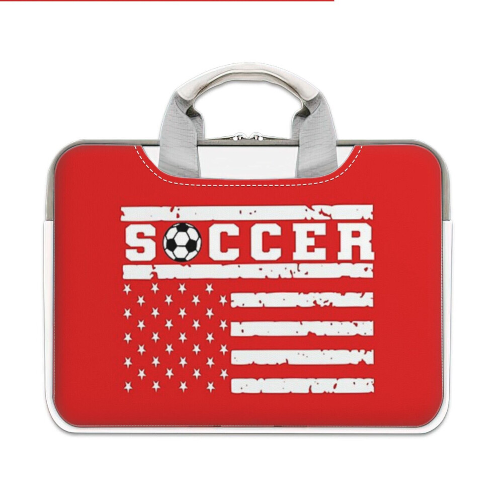(15-15.6? Inch) Laptop Sleeve Soccer Carrying Case Bag Compatible With Macbook Mac Pro Air Samsung Asus Dell Acer Hp 4961739586998