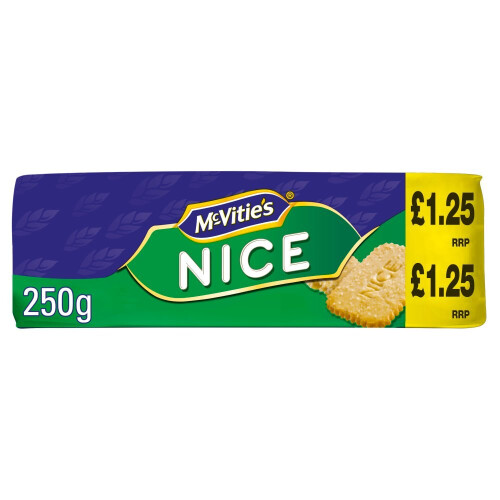 McVities McVitie's Nice 250g (Pack of 12)