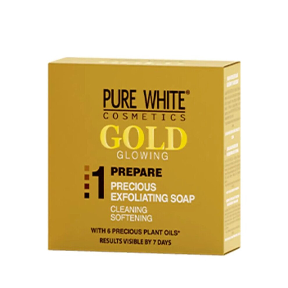 Pure White Gold Glowing Precious Exfoliating Soap 150g