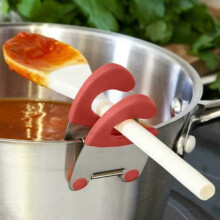 Stainless Steel Pot Side Clips Anti-slide Spoon Holder Clip