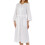 Slenderella (White, Large - UK 16/18) Slenderella Ladies Lightweight Waffle Button Up Robe Dressing Gown 1