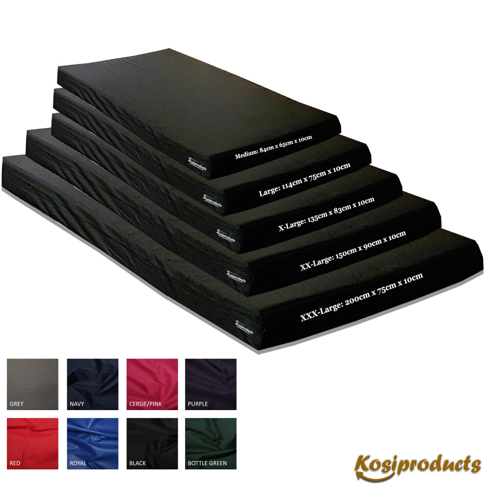 (Medium, Black) Gymnastics Crash Mats, Crash Landing Pad, Shock Absorbing