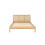 Birlea Double Rattan Bed Frame Brown Oak Birlea Croxley 4FT6 Double 135cm 4