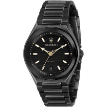 Maserati R8853139004- Triconic Black Dial Quartz 100M Men Watch, Blue