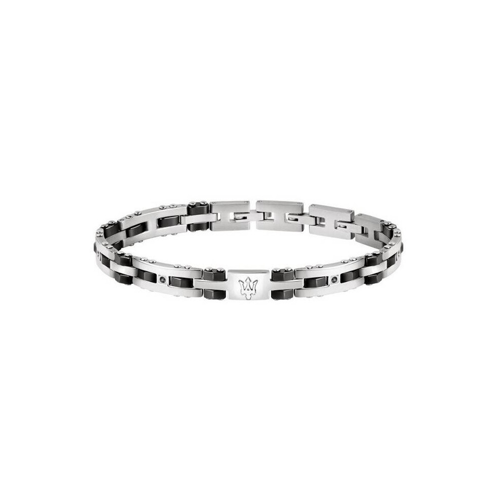 Maserati JM220ASR02- Jewels Stainless Steel Men Bracelet, White