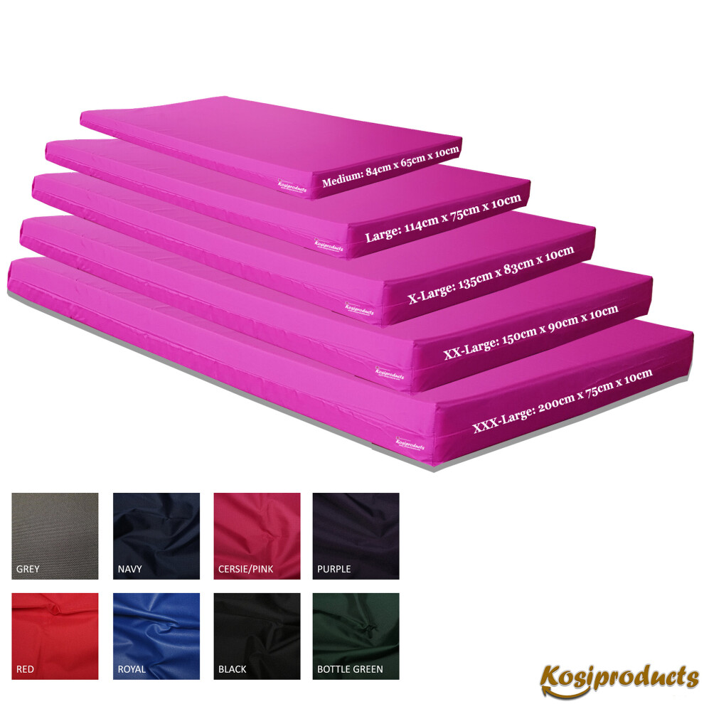 (Large, Pink) Landing Crash Gym Mats, 3 Metre Critical Fall Height Pads
