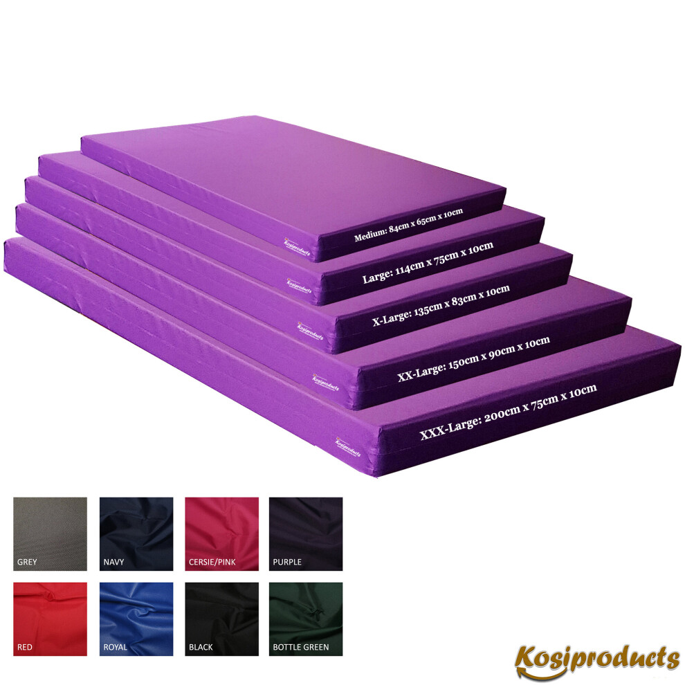 (X-Large, Purple) Landing Crash Gym Mats, 3 Metre Critical Fall Height Pads