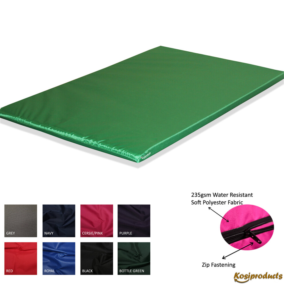 BalanceFrom 2 Thick Tri-Fold Folding Exercise Mat with Carrying Handles  for MMA, Gymnastics and Home Gym Protective Flooring (Pink) 
