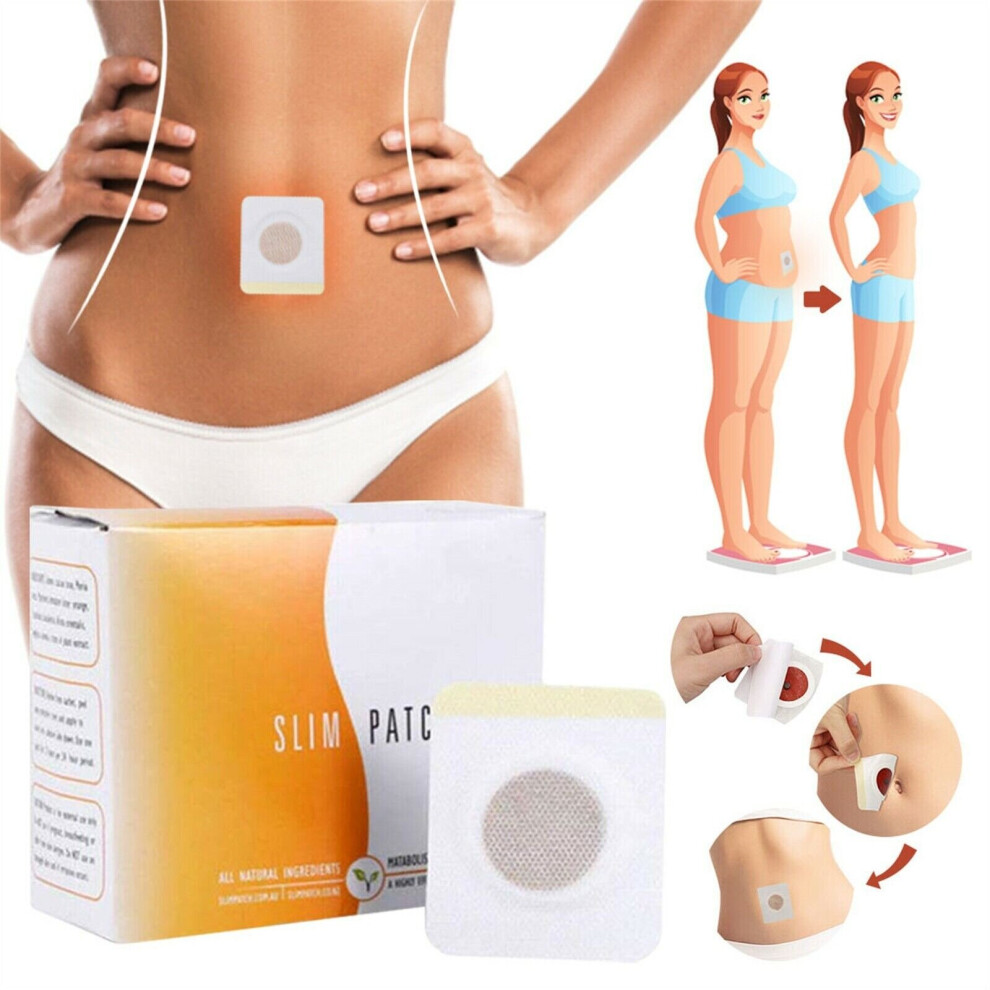 Skesrjtop Light 30 Pack Magnet Belly Slimming Detox Patches Natural Herbal Belly Button Patches