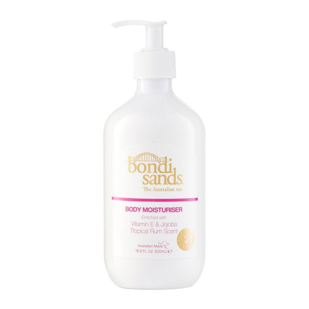 Bondi Sands Body Coconut Moisturiser Enriched with Vitamin E & Jojoba Tropical Rum Scent - 500ml