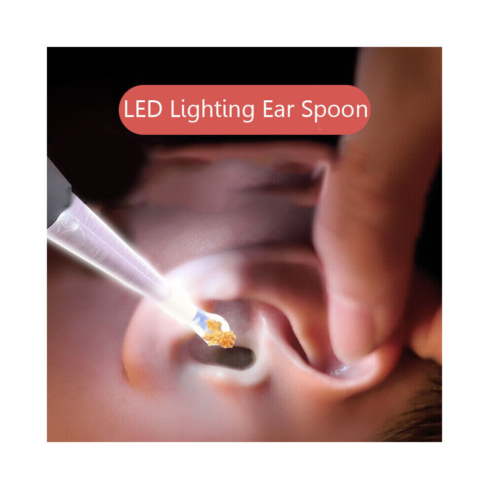 Ear Spoon Cleaning With Led Lighting Cleaner Wax Earwax Remover Earpick Kids Skesrjtop