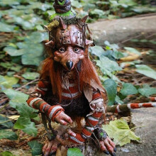 (H03) Garden Great Elf Ornament Gothic Vintage Halloween Sculpture Resin Goblin Character