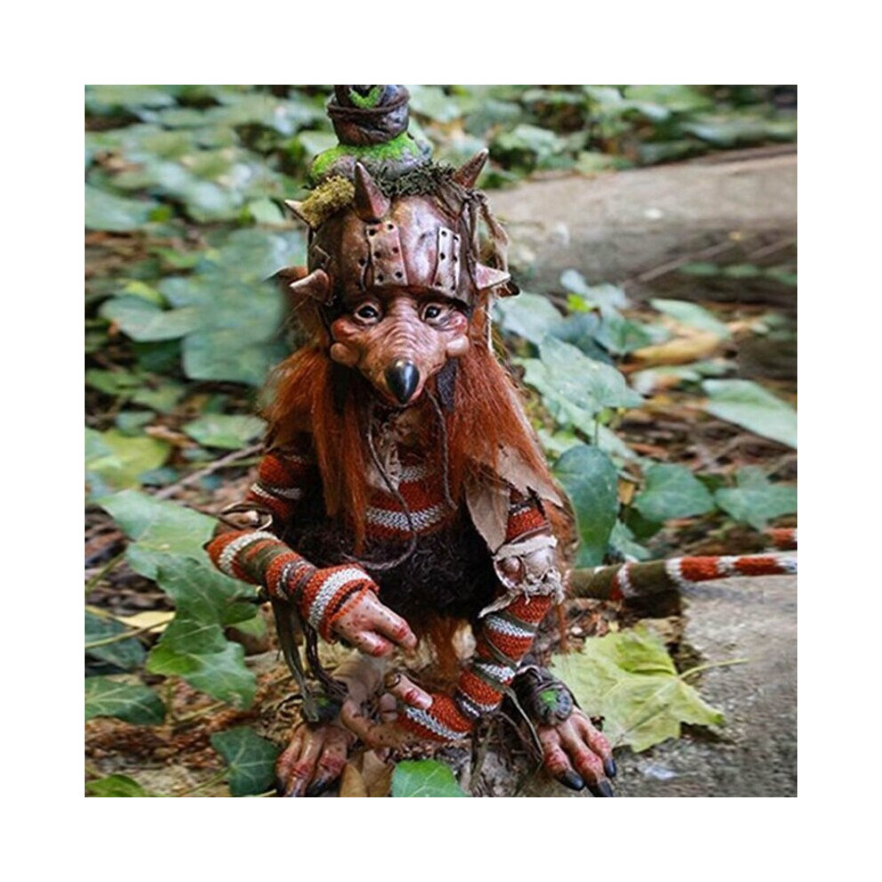 Skesrjtop (H03) Garden Great Elf Ornament Gothic Vintage Halloween Sculpture Resin Goblin Character