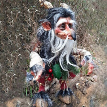 (H04) Garden Great Elf Ornament Gothic Vintage Halloween Sculpture Resin Goblin Character