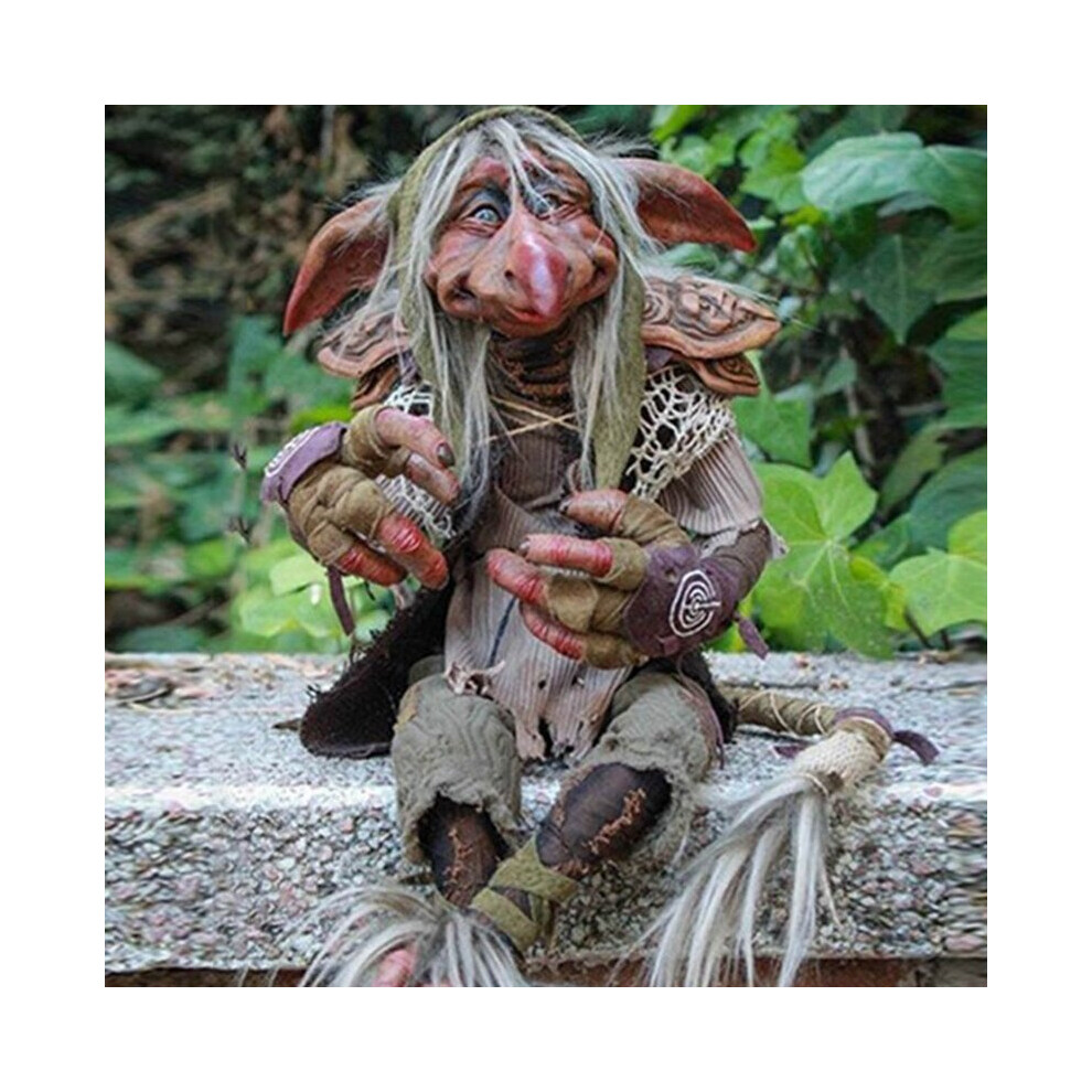 Skesrjtop (H02) Garden Great Elf Ornament Gothic Vintage Halloween Sculpture Resin Goblin Character