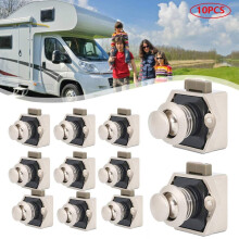 10X Push Button Catch Lock Cupboard Door Furniture Cabinet Latch Knob