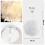 White Feather Shade Droplight Lamp Hanging Ball Bedroom LED Ceiling Light 30CM 6