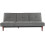 Living And Home (Grey) Faux Suede 3 Seater Upholstered Sofa Bed 6