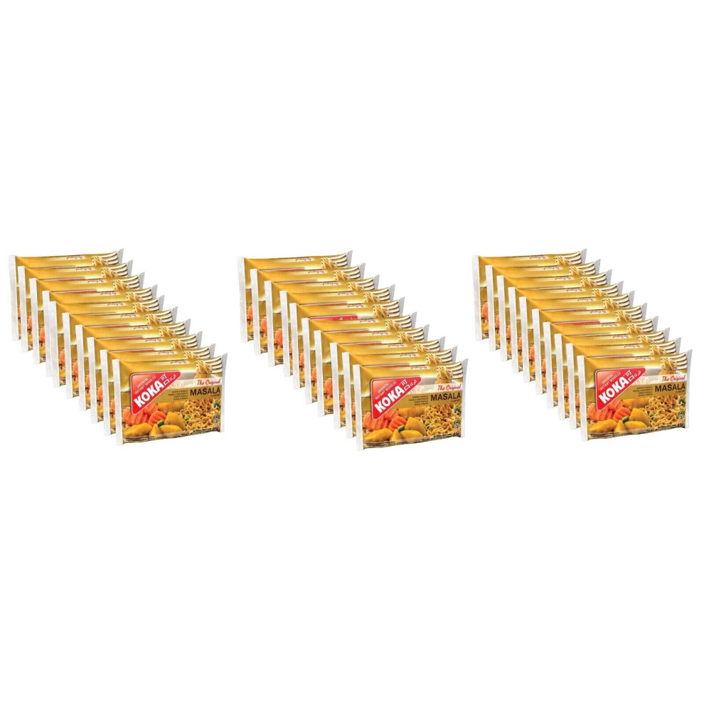 Koka (Pack Of 30) Masala Flavour Oriental Style Instant Noodles -85G