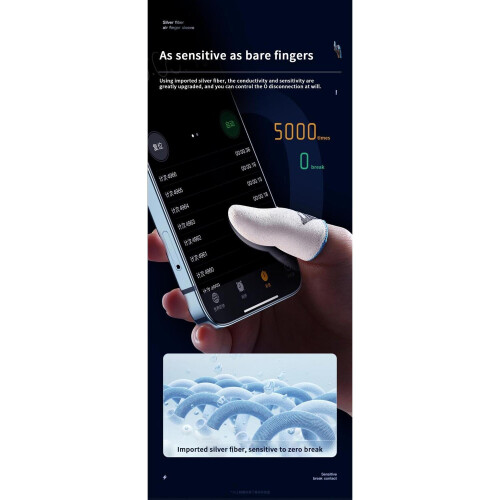 Sweat-proof finger protection with touch for gamers 2
