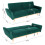 Living And Home Modern Velvet 3 Seater Sofa Bed Recliner Couch 10