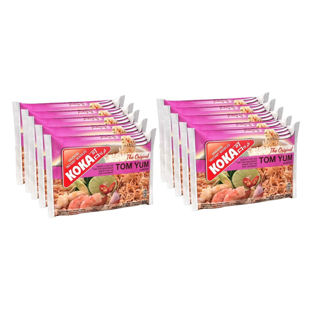 (Pack of 10) Tom Yum Flavour Oriental Style Instant Noodles 85g