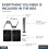 (2, Silver) Floating Shelf Tempered Glass 1/2/3 Tiers MAHARA 3