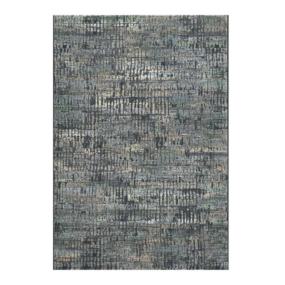 Canyon Modern Abstract Print Rugs 52040 3535 in Black  - 133cm X 195cm-image-OPC-PBFQQCK-NEW