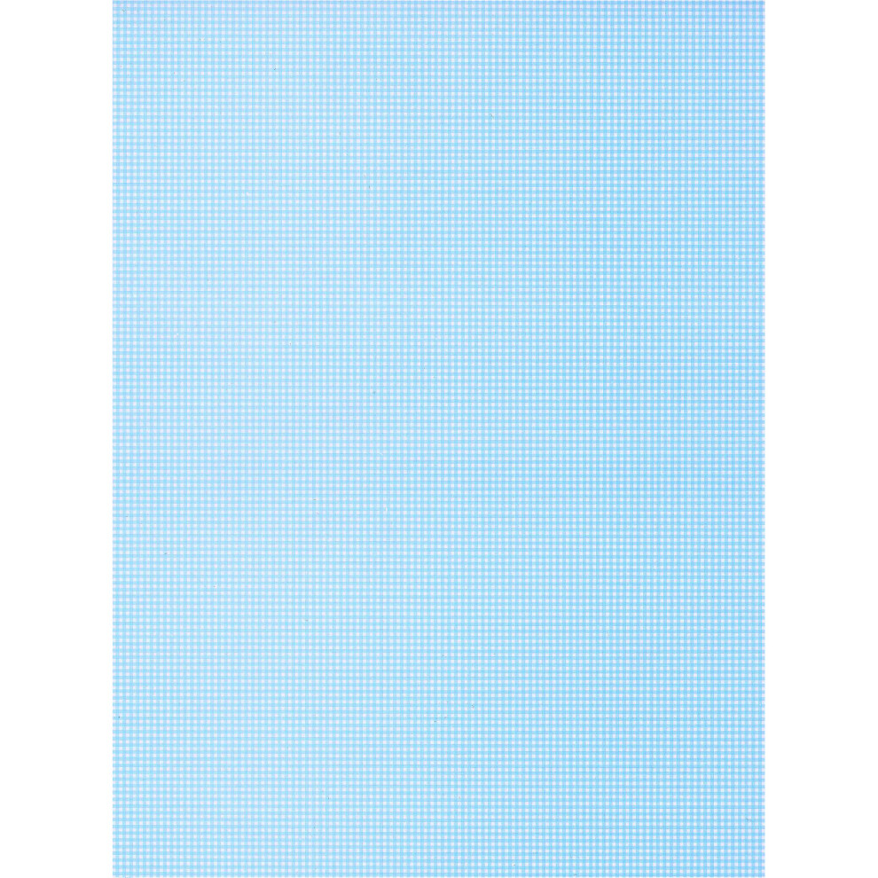 10 Sheets Pastel Blue A4 Gingham Checked Card Craft 250gsm