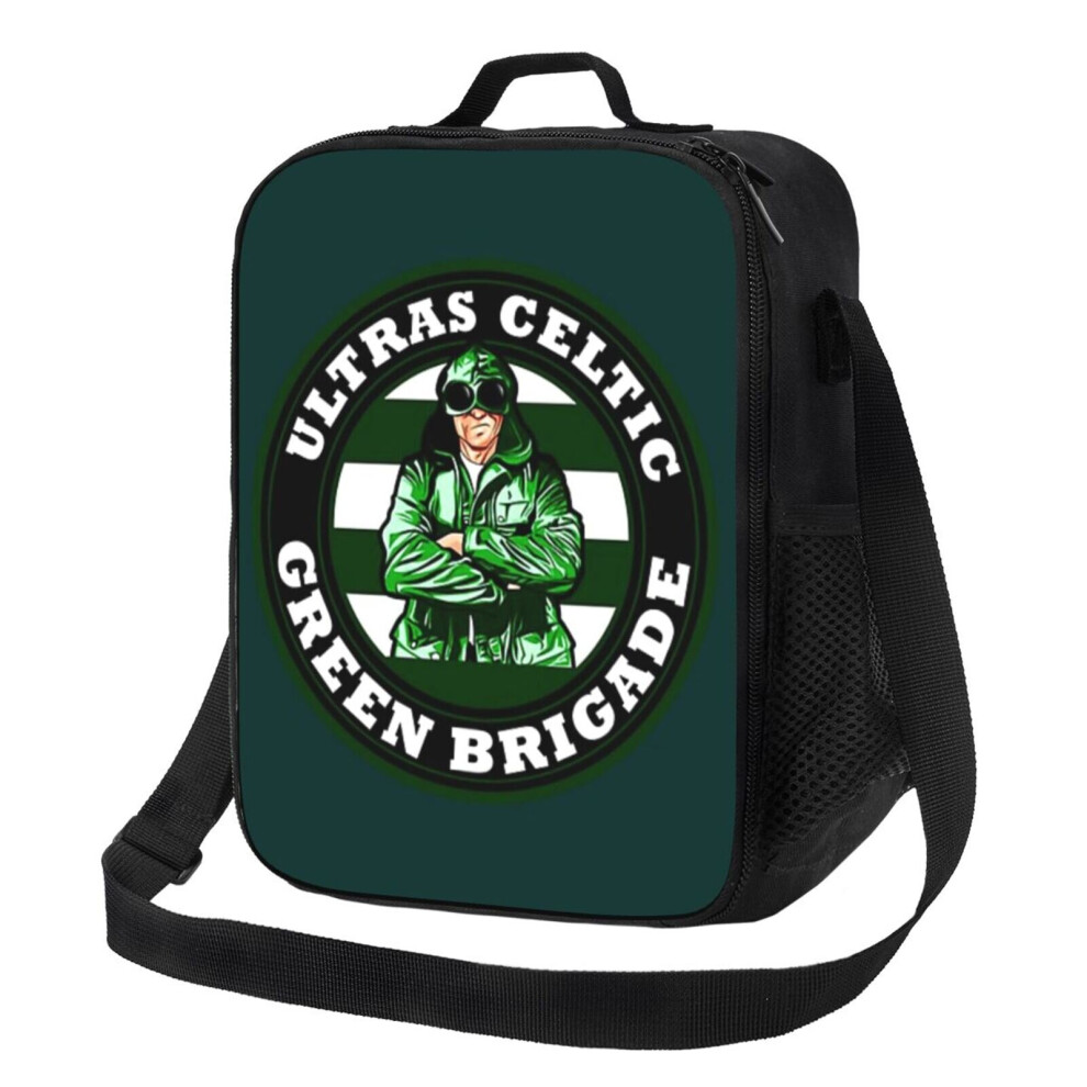 Lunch Bag Green Brigade ULTRAS -Celtic FC- Tote Insulated Kids Cooler School Travel