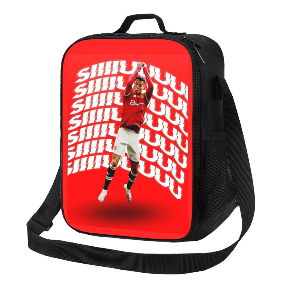 Lunch Bag Cristiano Ronaldo Siuuu Tote Insulated Kids Cooler School Travel