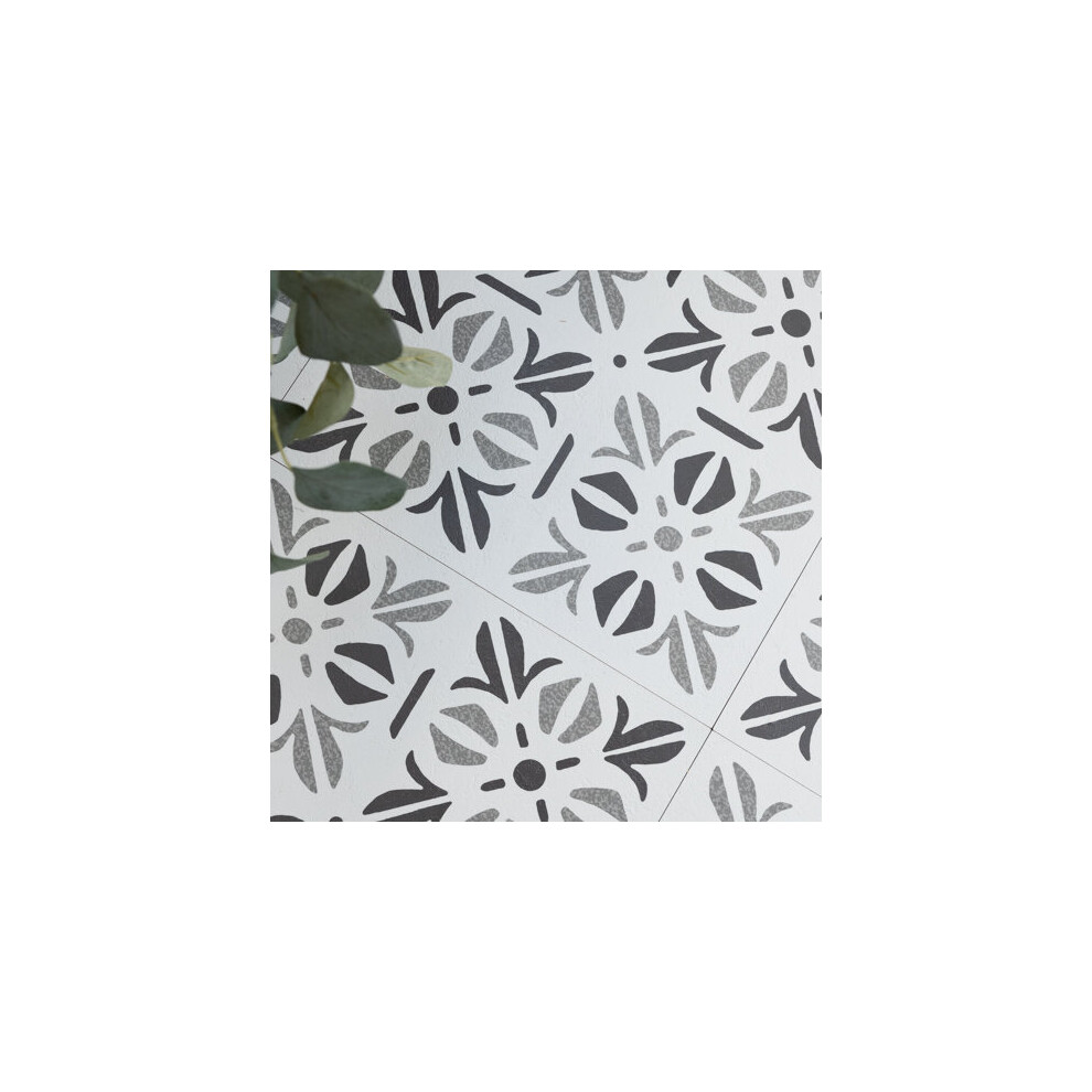 Cubia Pattern Peel And Stick Vinyl Floor Tiles (30.48Cm X 30.48Cm) Pack Of 11 Tiles (1Sqm) 5056525351320