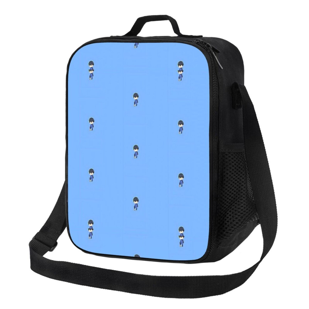 Lunch Bag Blue Lock Tote Insulated Kids Cooler School Travel