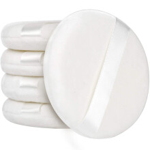 Powder Puff, 5pcs 4 Inch Large Loose Powder Puff for Body Powder, Ultra Soft Washable Velour Fluffy Body Powder Puffs