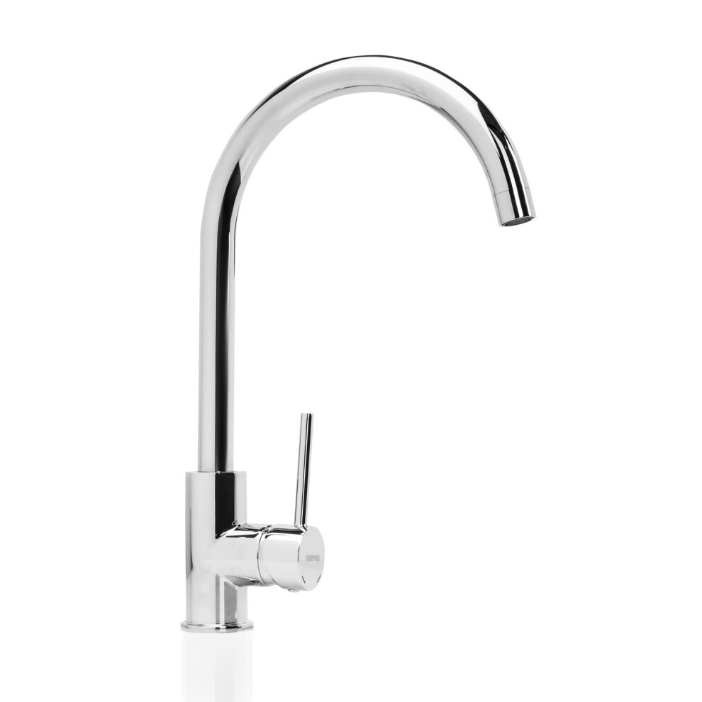 Geepas Kitchen Sink Tap Mono Single Lever Taps Swivel Spout Basin Tap