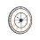 Living And Home 80CM Large Metal Roman Numeral Wall Clock 5