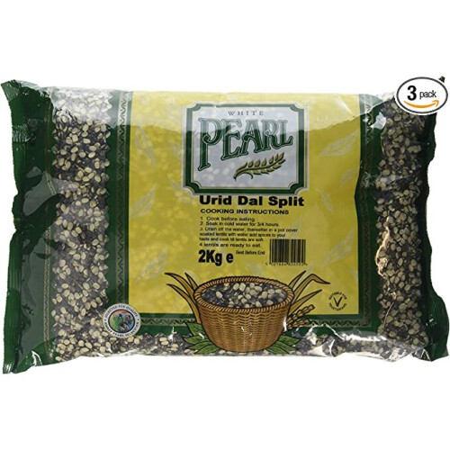 White Pearl Urid Dall-Split 2kg (Pack of 6) 1