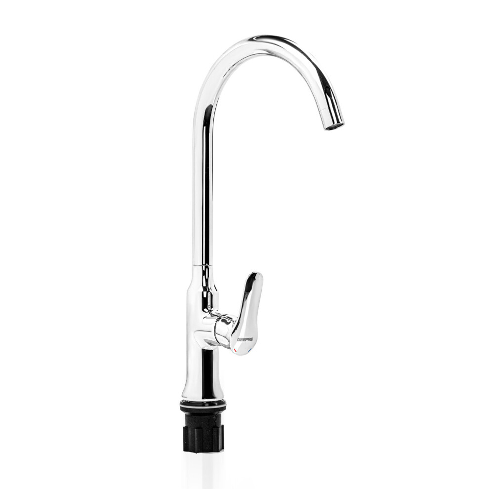 Geepas Modern Kitchen Sink Tap Single Lever Mixer Tap Swivel Spout