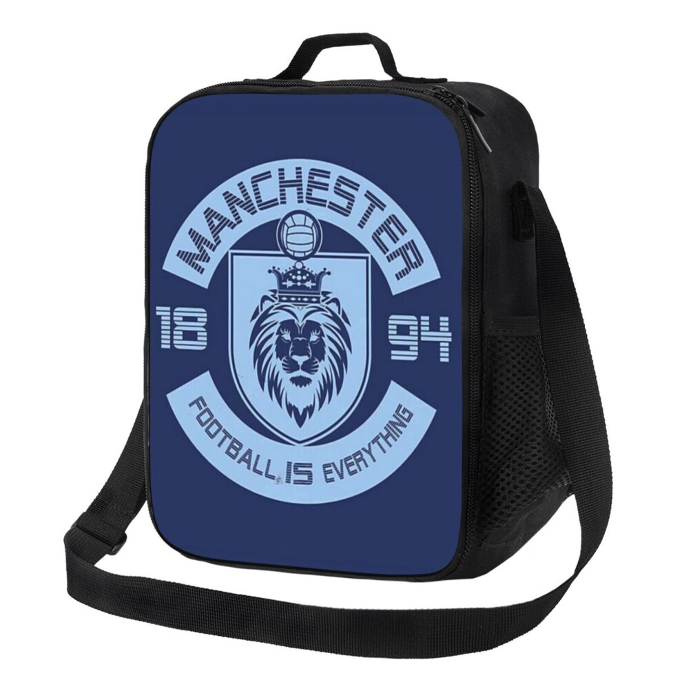 Lunch Bag Football Is Everything - City Of Manchester Squad Retro Tote Insulated Kids Cooler School Travel