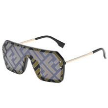(C5) Fashion New Large Frame Trend Letter Sunglasses Men And Women