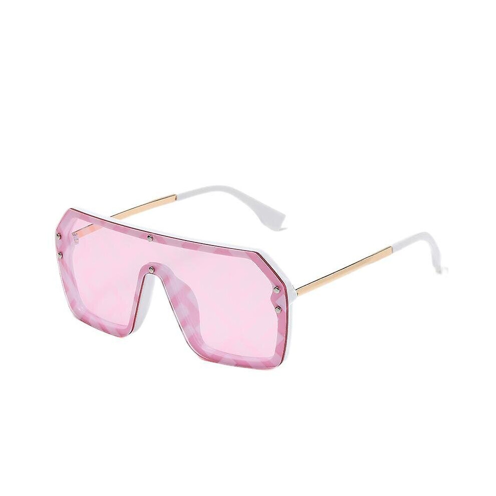 Photos - Sunglasses (C3) Fashion New Large Frame Trend Letter  Men And Women Black