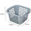 Addis (Linen) Addis Square Laundry Basket Essentials Range - 24 Litre 9