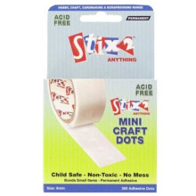 Stix2 300 Mini 6mm Permanent Craft Dots Acid Free Glue Hobby Adhesive