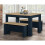 Birlea Harper Navy Dining Table & bench set 6