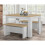 Birlea Harper Grey Dining Table & bench set 6